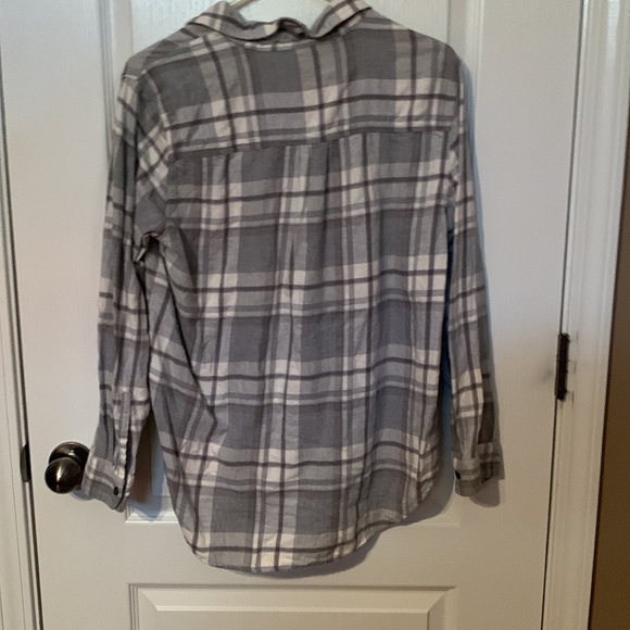 Grey button up shirt and is a large. - Picture 3 of 3